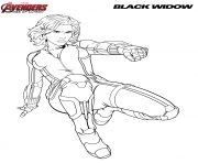 black widow from Avengers